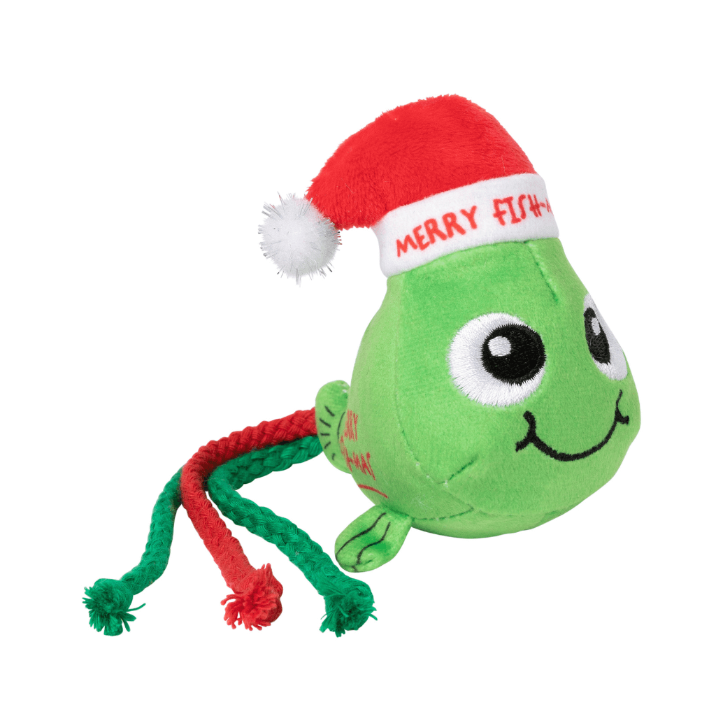 Giocattolo natalizio per gatti FuzzYard - Merry Fishmas
