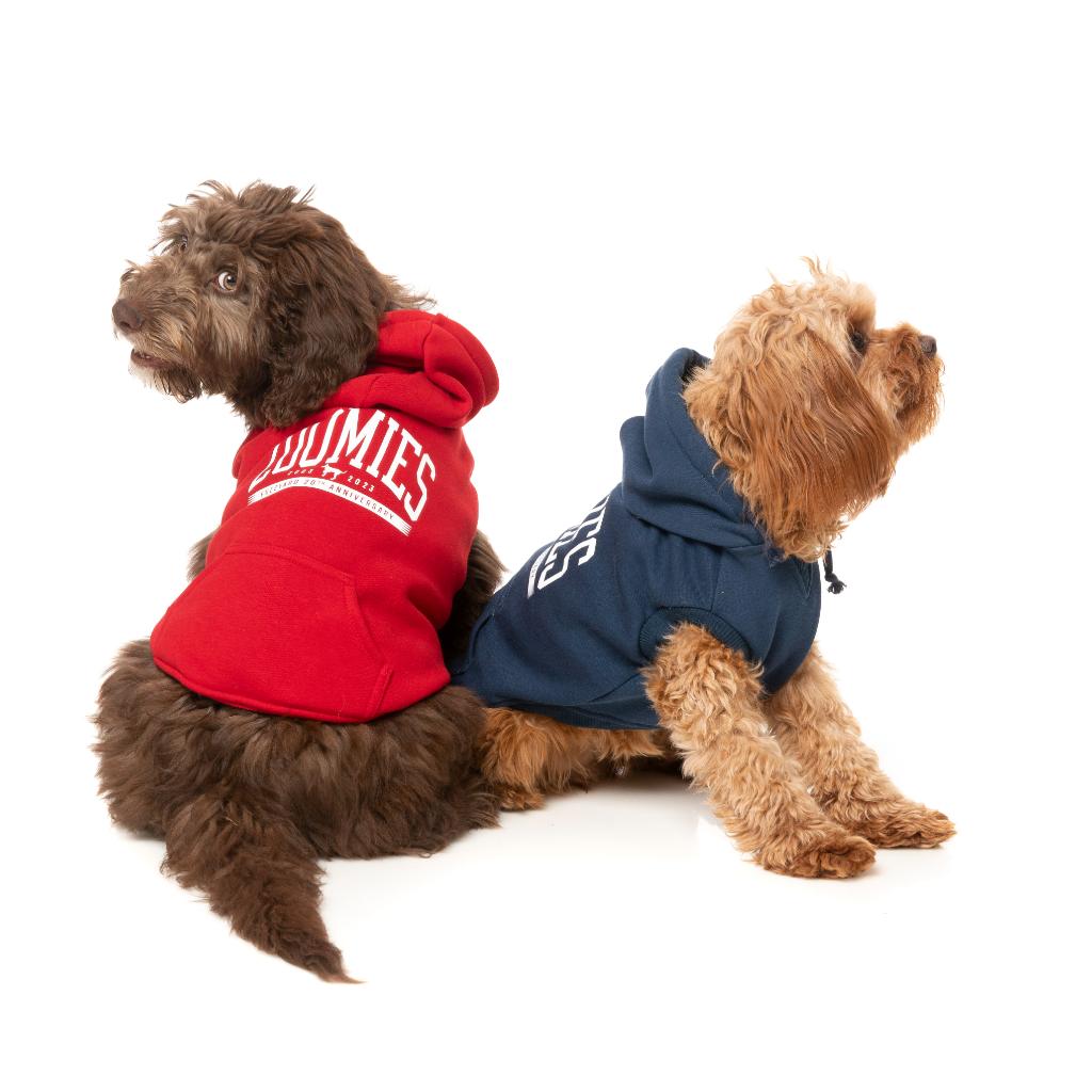 Felpa con cappuccio Zoomies Rosso
