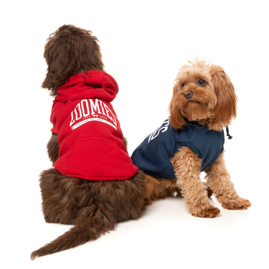 Felpa con cappuccio Zoomies Rosso
