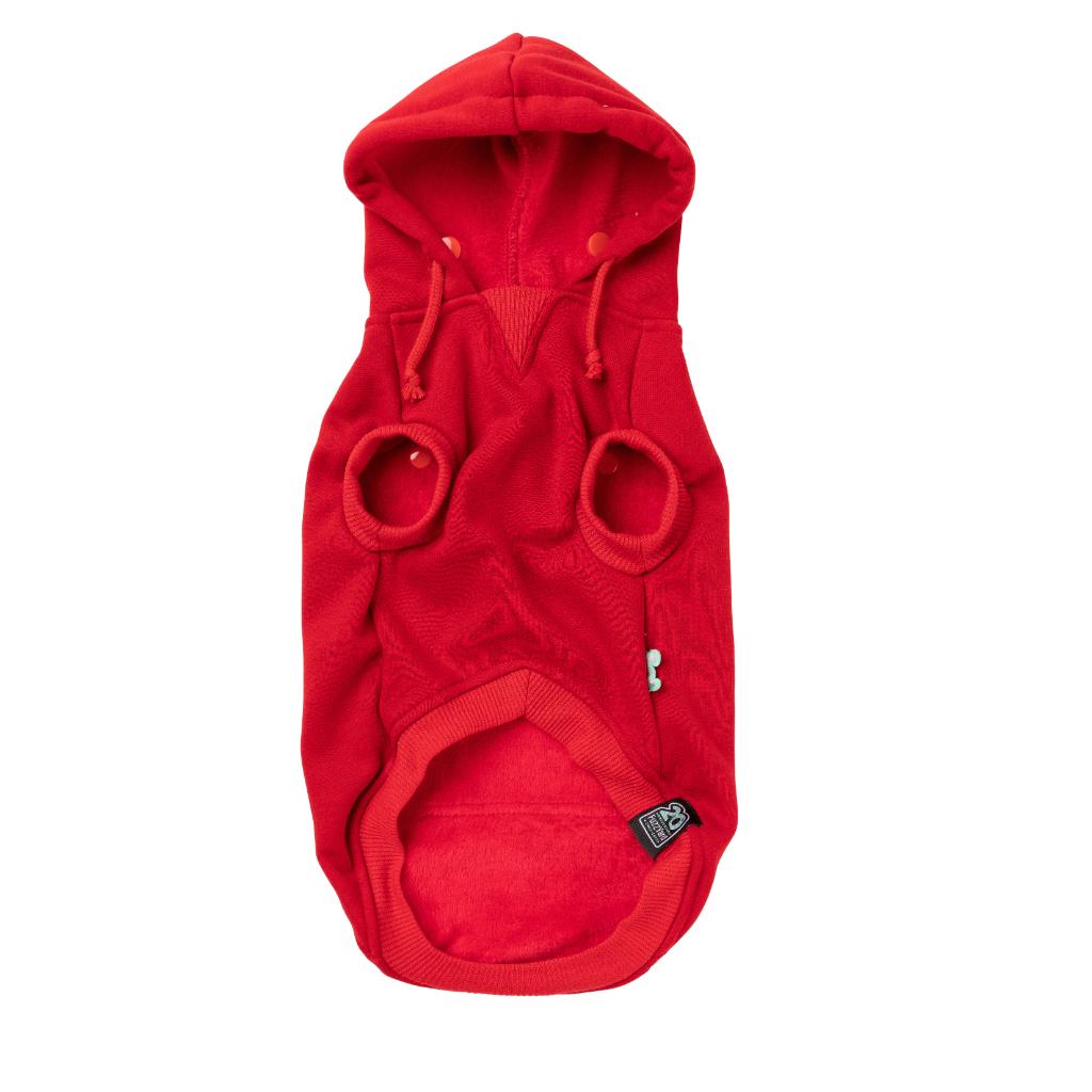 Felpa con cappuccio Zoomies Rosso