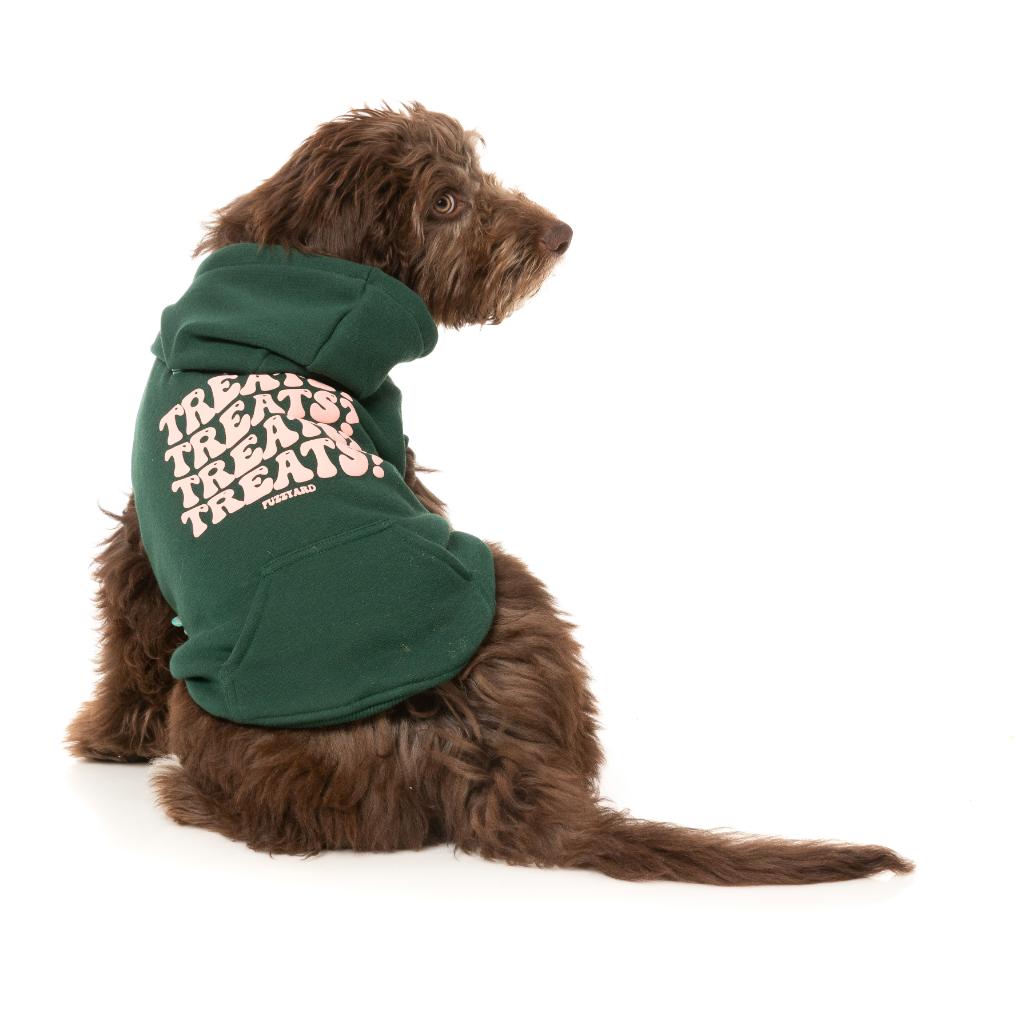 Felpa con cappuccio Treats Verde