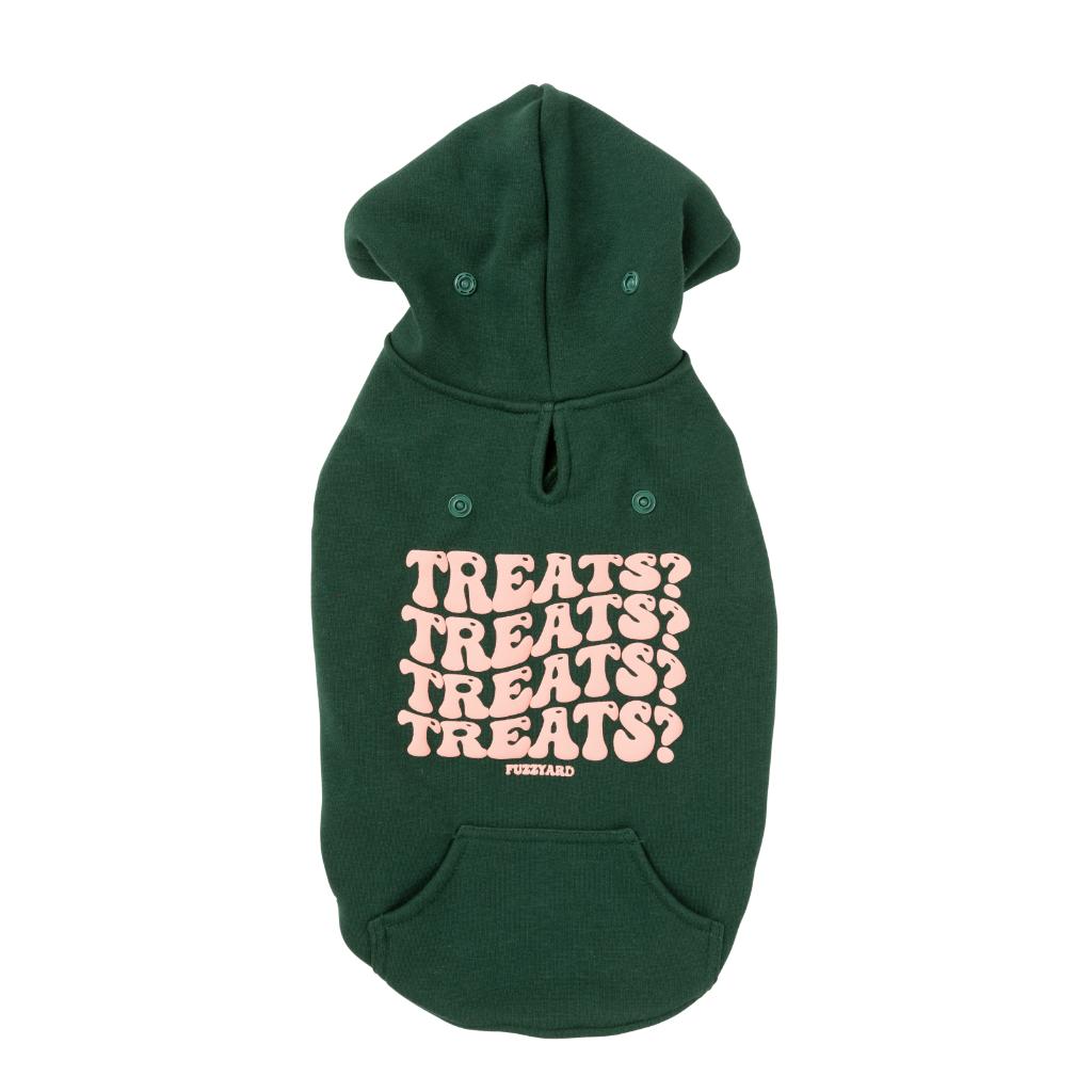 Felpa con cappuccio Treats Verde
