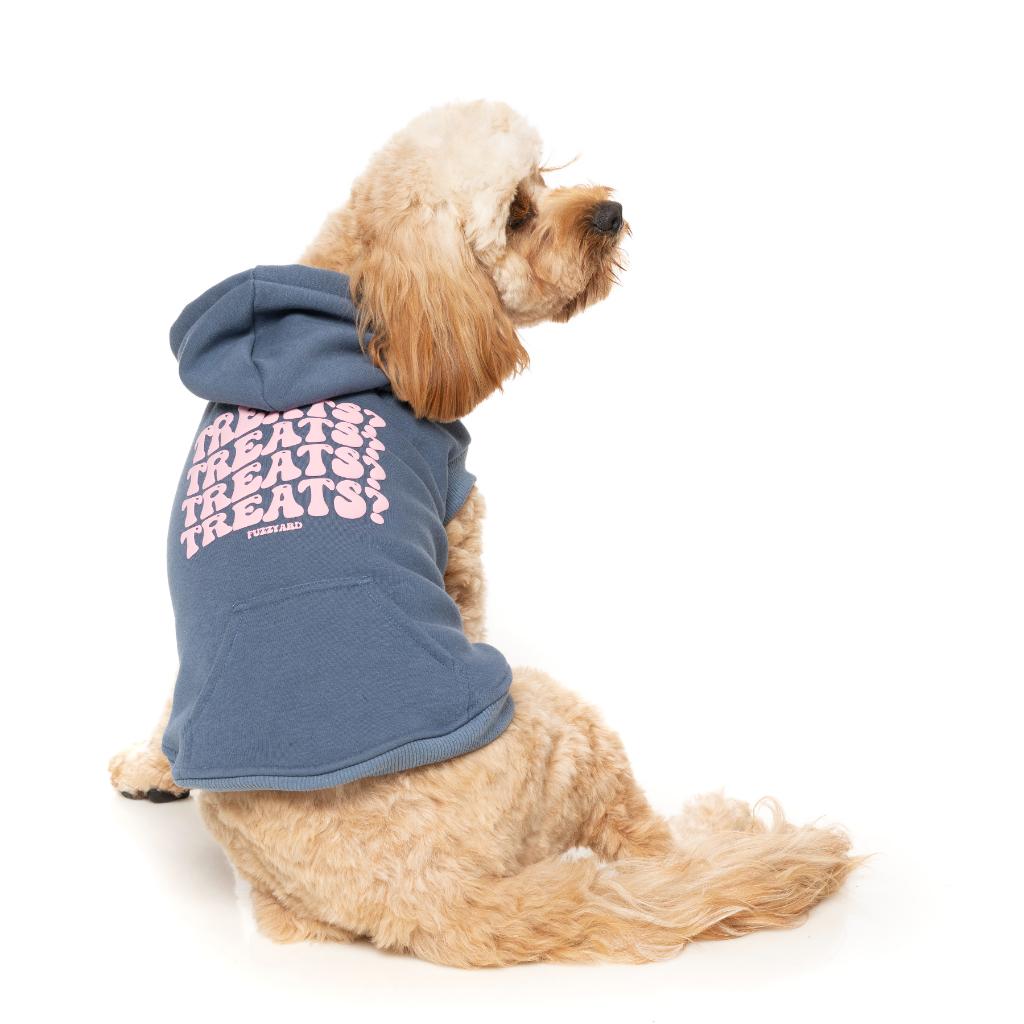 Felpa con cappuccio Treats Blu