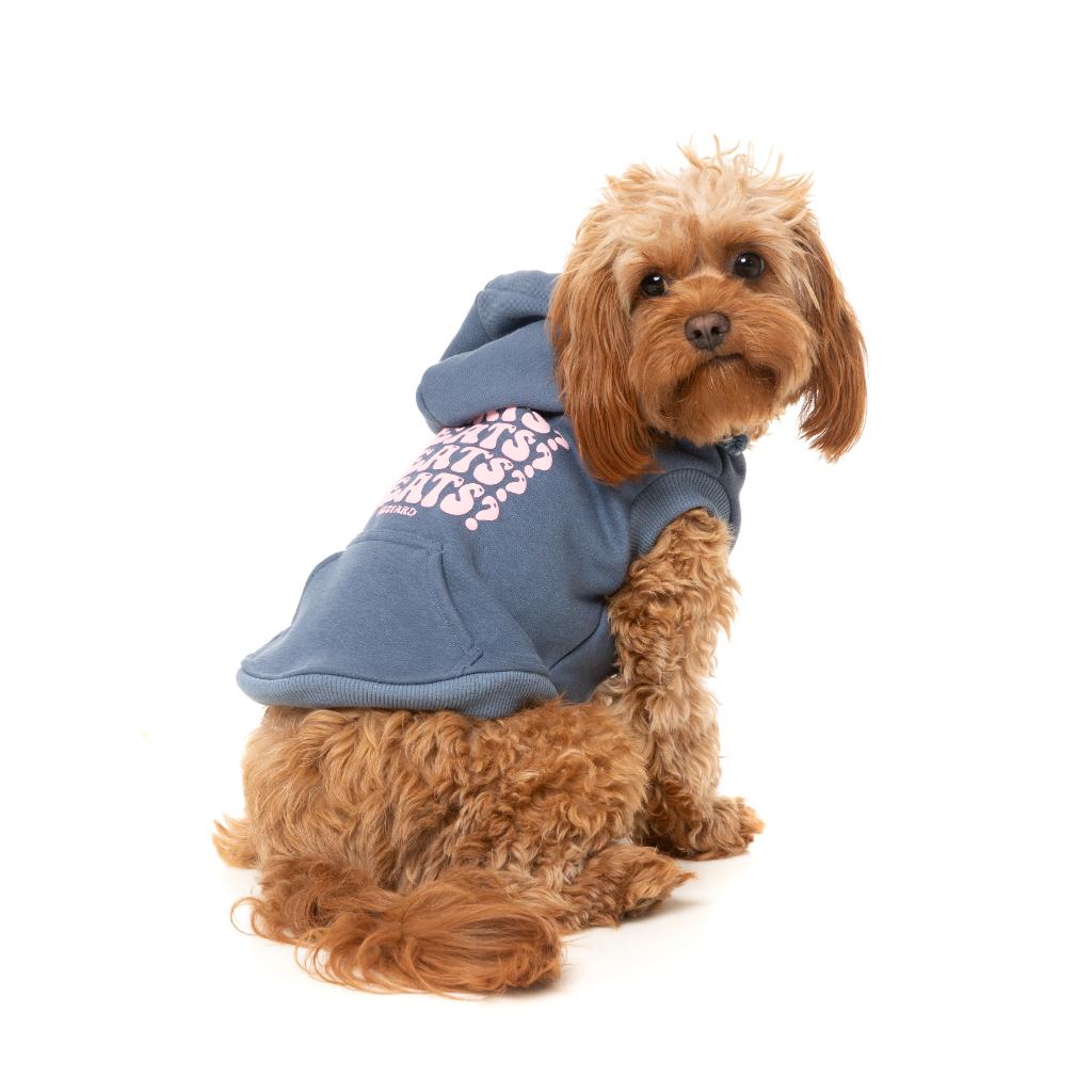 Felpa con cappuccio Treats Blu