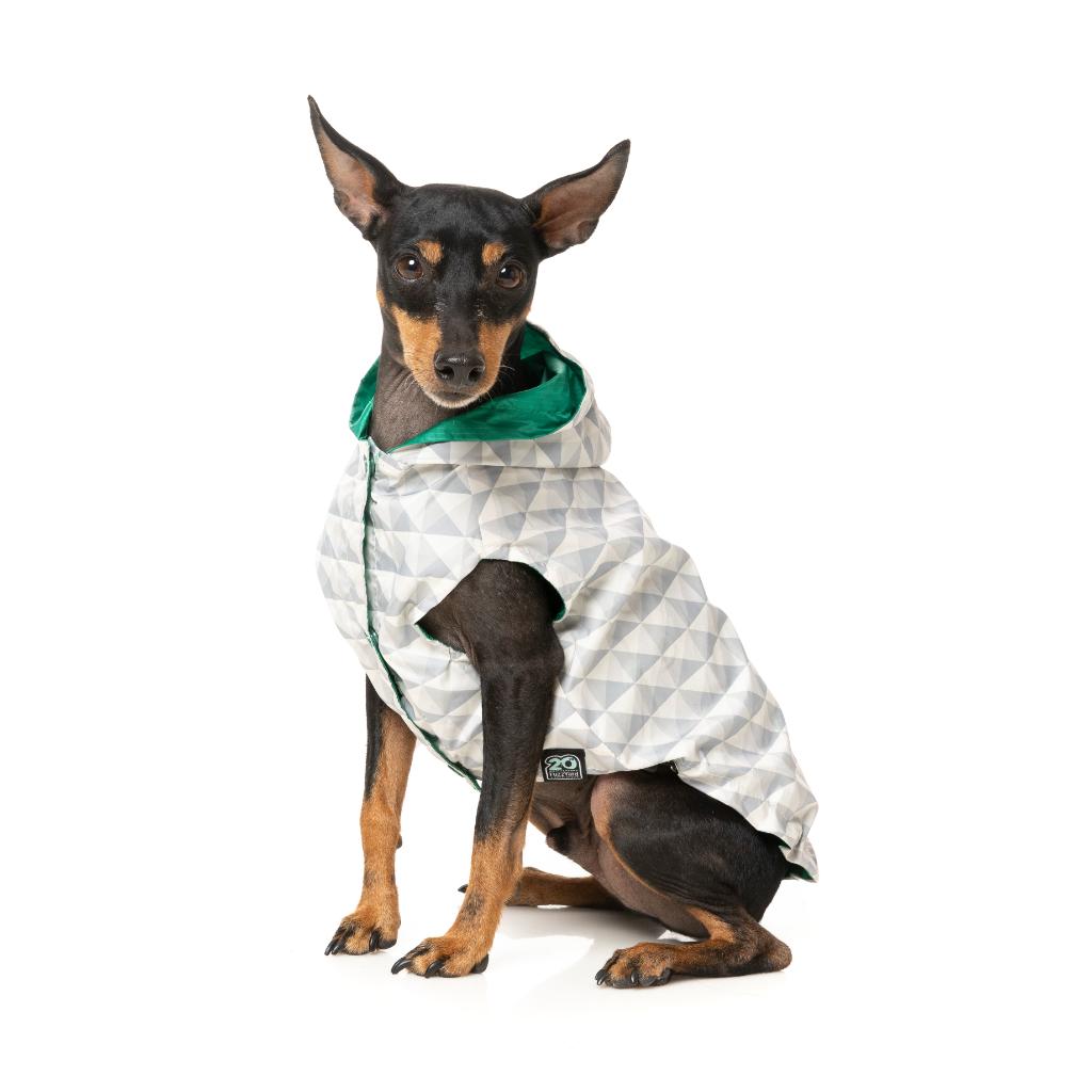 Impermeabile Flipside Verde/Beige