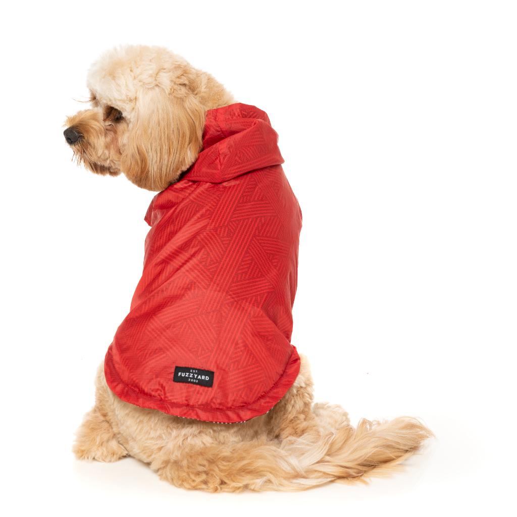 Impermeabile Flipside Rosso/Nero/Bianco