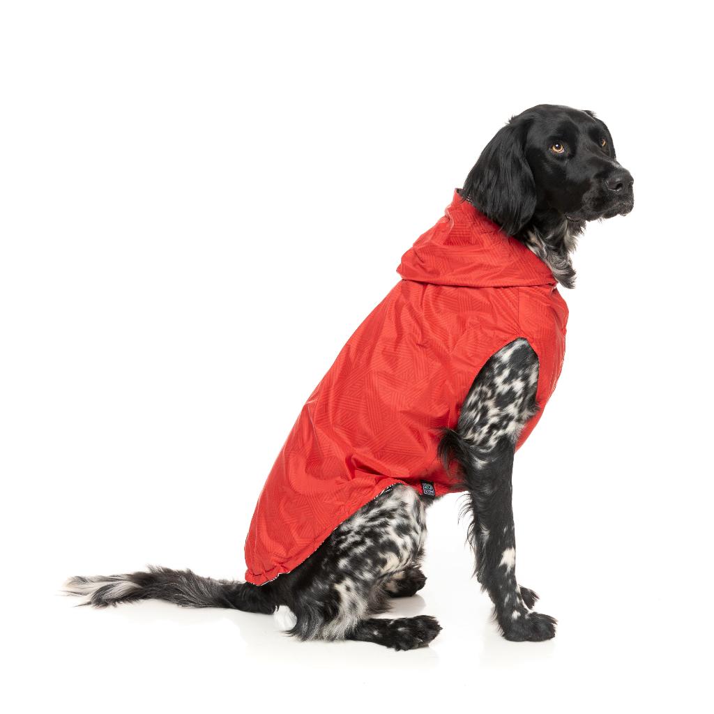 Impermeabile Flipside Rosso/Nero/Bianco