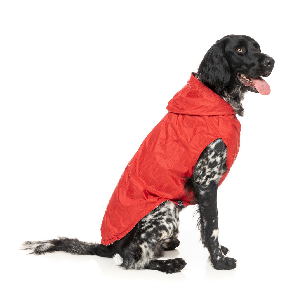 Impermeabile Flipside Rosso/Nero/Bianco