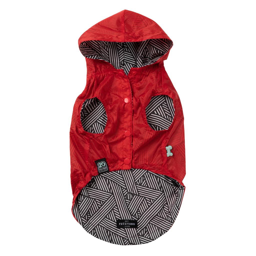 Impermeabile Flipside Rosso/Nero/Bianco