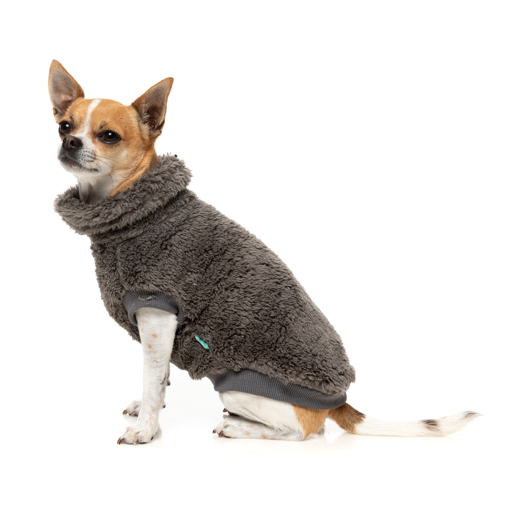 Turtle Teddy Sweater - Gunmetal Grey