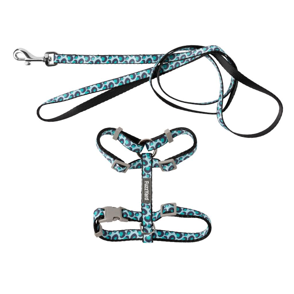 CAT WALKING SET - WILD ONE - AQUA