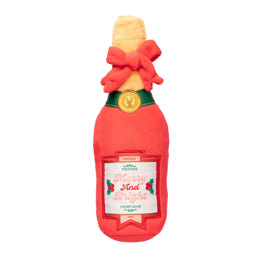 FuzzYard Juguete de Navidad - Merry & Bright Chomp-agne