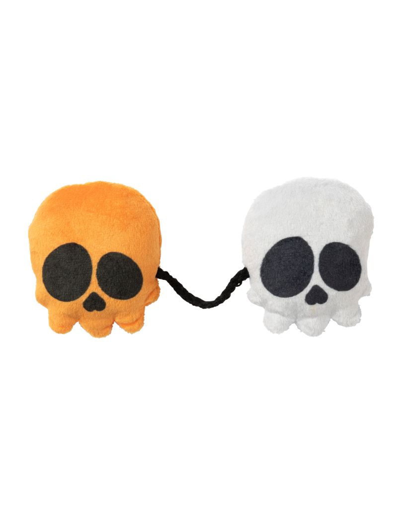 Juguete de Halloween para gatos FuzzYard Scully & Sully Skeleton String con cuerda y catnip